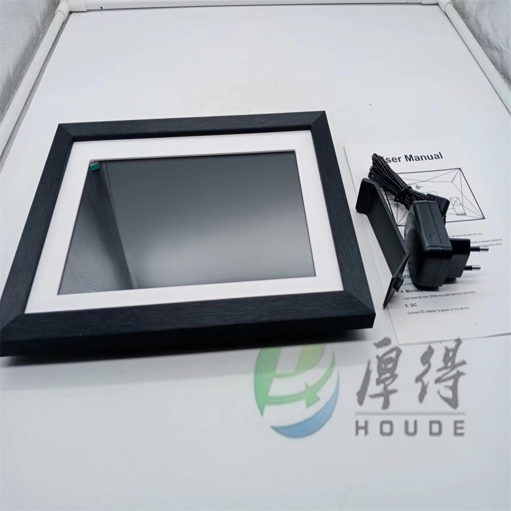 10 дюймов деревянная рамка для фотографий Музыка Видео высокой четкости управления Wi-Fi USB SD карты Смарт Электронная фоторамка с сенсорным экраном в сборе