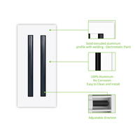 Diffuseurs linéaires Lakeso, grille de ventilation pour plafonds, murs, sols, 12 pouces, double fente, grille d'aération moderne, caches de ventilation de climatisation, CVC