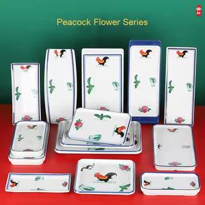 Juego de platos de <span class=keywords><strong>melamina</strong></span> de estilo moderno para restaurante, olla caliente creativa, rollo de carne, <span class=keywords><strong>vajilla</strong></span> plana con diseño de olla caliente antigua de gallo - Product Image 3