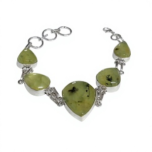 Trendy Silver Plated Brass Natural <b>Gemstone</b> <b>Bracelet</b> for Women Multi Stone Bezel Set Party Jewelry from a wholesale supplier - Product Image 1