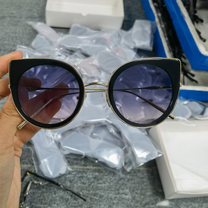 Liquidation de stock nouvelles lunettes de soleil polarisées de style européen américain pour hommes femmes rétro <span class=keywords><strong>cadre</strong></span> de chat Protection UV lunettes de soleil en acétate - Product Image 5