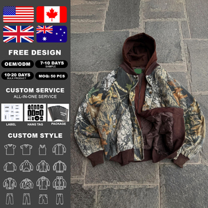 Sweat-shirts à capuche pour hommes, imprimé camouflage vintage personnalisé, 400 g/m², coupe ample, en coton, sweat-shirt graphique de chasse, sweat-shirt camouflage pour hommes - Product Image 2