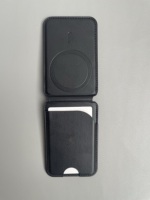 Portefeuille magnétique de luxe en cuir PU avec support pour iPhone 15 16 17 18 Pro Max, étui fin à rabat pour cartes, logo personnalisé