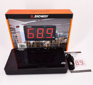 Sonometre numérique suspendu SNDWAY SW-525b, 30 à 130 dB, grand écran LCD, mesure du bruit pour restaurant - Product Image 1