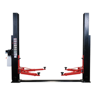 Elevador de Autos de Dos Postes con Liberación Manual de un Solo Lado, Diseño Nuevo, Entrega Rápida, Elevador Hidráulico de Doble Cilindro, Base para Elevador de Autos de 2 Postes