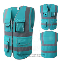 Gilet de sécurité réfléchissant à LED haute visibilité pour chantier, aéroport, avec poches en maille, taille unique, personnalisable avec logo - Vente en gros usine