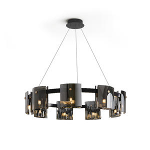 Lustre moderne minimaliste italien Design nordique haut de gamme élégant en verre pour l'éclairage du salon et de la chambre à coucher - Product Image 3