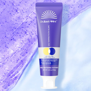 Dentifrice à la menthe fraîche et à l'hydroxyapatite, renforce l'émail, faible teneur en fluorure, avec pâte violette blanchissante et billes <span class=keywords><strong>de</strong></span> blanchiment - Product Image 5