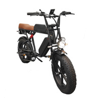 Vélo Électrique Rétro Style Harley, Vente Directe Usine, Exclusivité Transfrontalière, E-Bike Tout-Terrain 20 Pouces avec Pneus Larges et Robustes, 48V