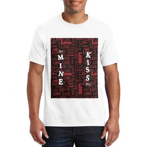 2024 popolare coppia di lettere a casa <span class=keywords><strong>con</strong></span> <span class=keywords><strong>cuore</strong></span> <span class=keywords><strong>rosso</strong></span> a manica corta t-shirt <span class=keywords><strong>con</strong></span> parole proprie da uomo che stampano t-shirt regalo per san valentino - Product Image 4