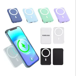 Hot Selling Magnetic Wireless Power Bank 5000mAh 10000mAh Tragbares Ladegerät New Charging Wireless Magnetic Power Bank