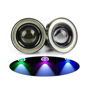 2 Pezzi Luci di Marcia Diurna LED COB Universali 12V, Fari <span class=keywords><strong>Fendinebbia</strong></span> <span class=keywords><strong>Angel</strong></span> <span class=keywords><strong>Eyes</strong></span> Bianco Blu Rosa Rosso Verde Giallo 64mm 76mm 89mm per Auto - Product Image 1
