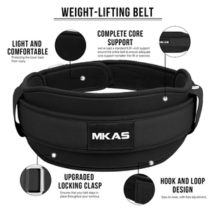 MKAS <span class=keywords><strong>Ceinture</strong></span> d'haltérophilie pour hommes <span class=keywords><strong>Ceinture</strong></span> d'haltérophilie en nylon avec logo personnalisé pour femmes et hommes - Product Image 3