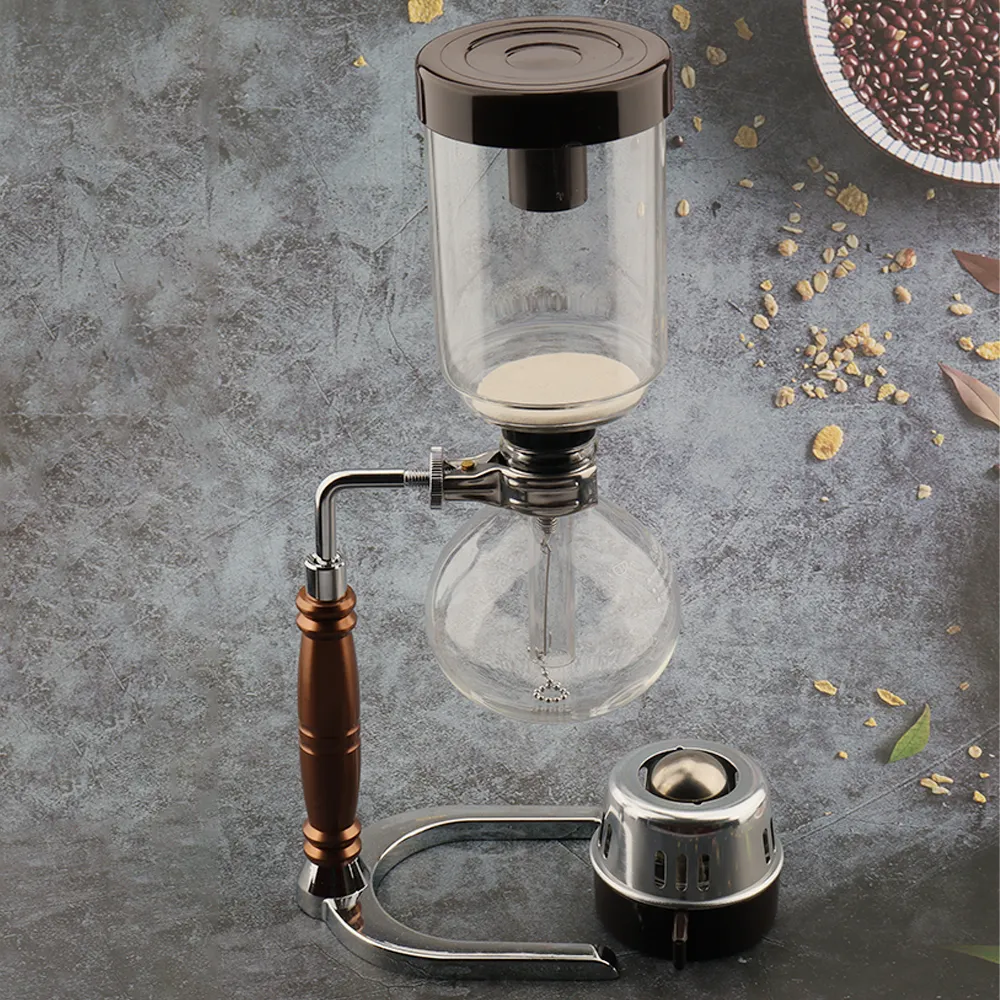 Syphon Coffee Maker Siphon High Borosilicate Glass Syphon Tea Maker Coffee Syphon Manual Brewer 3 Cups 5 Cups