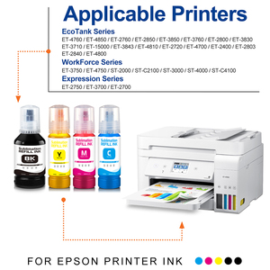 Ensemble d'<span class=keywords><strong>encre</strong></span> de sublimation CMYK 100 ml pour imprimante de sublimation de bureau <span class=keywords><strong>Epson</strong></span> <span class=keywords><strong>EcoTank</strong></span> <span class=keywords><strong>ET</strong></span>-2800 <span class=keywords><strong>ET</strong></span>-3850 <span class=keywords><strong>ET</strong></span>-4850 <span class=keywords><strong>ET</strong></span>-<span class=keywords><strong>8550</strong></span> - Product Image 2