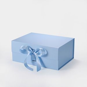 Caja de Regalo para San Valentín 2025, Caja Rígida Plegable de Cartón para Boda con Tapa Abatible, Cierre Magnético y Listón - Product Image 2