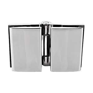 Bisagra para Puerta de Vidrio sin Marco, Abrazadera de Acero Inoxidable de 90 Grados, Cierre Suave, Plateada, Ajustable, Duradera, Moderna, para Hogar u Oficina - Product Image 3