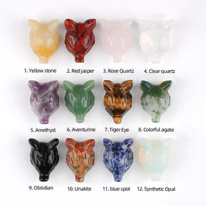 Prix d'usine : Artisanat <span class=keywords><strong>de</strong></span> sculpture en cristal poli (<span class=keywords><strong>améthyste</strong></span>, quartz rose) en forme <span class=keywords><strong>de</strong></span> pomme et <span class=keywords><strong>de</strong></span> renard, pour la guérison énergétique spirituelle et la décoration intérieure - Product Image 3