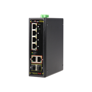 สวิตช์ PoE แบบจัดการได้ 4 พอร์ต 10/100M RJ45 POE + 2 พอร์ต 10/100/1000M Uplink 2 พอร์ต 100/1000M ไฟเบอร์ SFP สำหรับเครือข่าย - Product Image 2