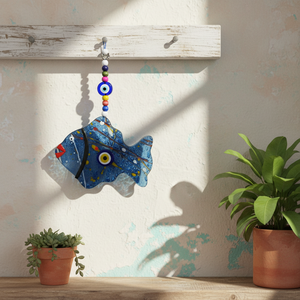 Décoration murale en verre 15x23CM Evil Eyes Design unique et accrocheur pour la décoration intérieure - Product Image 3