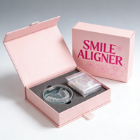Boîte d'emballage personnalisée pour aligneurs dentaires avec logo, recyclable, luxueuse, magnétique, en papier rigide, pour appareils dentaires