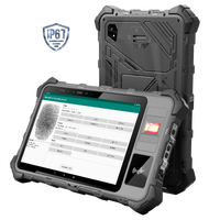 Système de reconnaissance faciale biométrique 8 pouces, reconnaissance faciale, empreinte digitale, carte NFC, contrôle d'accès par carte IC, tablette avec SDK