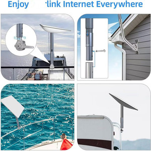 ขายึดเสาอากาศสำหรับ Starlink ชั้นวางเสาอากาศทนต่อการสึกหรอตัวยึดตัวรับสัญญาณอินเทอร์เน็ตสำหรับบ้านเรือยอชท์ - Product Image 2