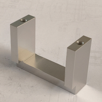 Bloque de Soporte Industrial de Aleación de Aluminio Mecanizado con Precisión CNC, Herrajes de Montaje, Suministro Personalizado OEM ODM