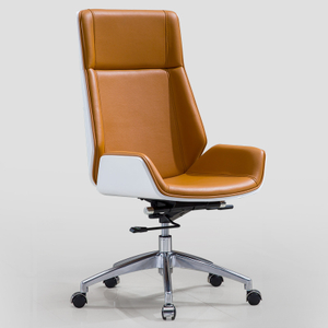 Popolare <span class=keywords><strong>sedia</strong></span> da <span class=keywords><strong>ufficio</strong></span> classica in mezza <span class=keywords><strong>pelle</strong></span> girevole di alta qualità con schienale in legno - Product Image 2