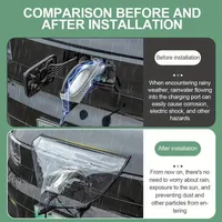 Housse de protection universelle pour borne de recharge de voiture électrique, imperméable et anti-poussière, pour pistolet de recharge extérieur, accessoires de protection contre la pluie et la neige pour véhicules.