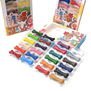 Set di 12 Pastelli a <span class=keywords><strong>Cera</strong></span> Lavabili di Alta Qualità, Colori Non Tossici per <span class=keywords><strong>Disegno</strong></span> Morbido, Regalo per Bambini - Product Image 1
