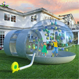 AIRFUN Maison de bulles gonflable géante transparente pour enfants, dôme igloo en cristal, tente à bulles, maison à bulles gonflable transparente - Product Image 1