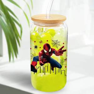 Vinilos Decorativos para Vasos con Diseño de <span class=keywords><strong>Spiderman</strong></span>, 16 oz, Resistentes a los Rayos UV, Adhesivos para Vasos de Vidrio, Tamaño Personalizado, Lavables y Duraderos - Product Image 4