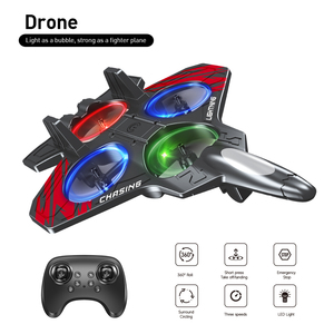 Dron E72 con Despegue con un Clic, Control Remoto de 2.4GHz, Vuelo Estacionario Inteligente, Acrobacias, Giro de 360°, Avión de Espuma RC, <span class=keywords><strong>Jet</strong></span> de Combate con Luz - Product Image 2