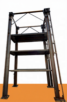 Système d'ascenseur de stockage pour voitures, personnalisé, extérieur, à 4 poteaux, hydraulique, triple/quadruple niveaux, capacité de charge 3000 kg, Cherish