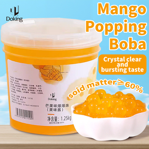 Großhandel Mango Popping Boba Fruit Burst ing Pearls für <span class=keywords><strong>Bubble</strong></span> <span class=keywords><strong>Tea</strong></span>, Getränke und Desserts OEM/ODM erhältlich - Product Image 2