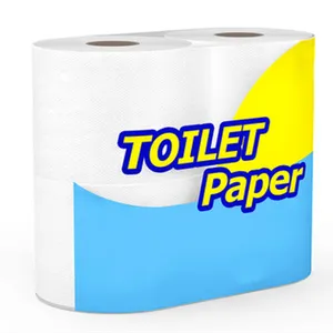 Zachte En Sterke 4-laags Bamboe Toiletpapier Grote Rol Waterabsorberende Papieren Handdoeken Pak Bamboe Toiletpapier