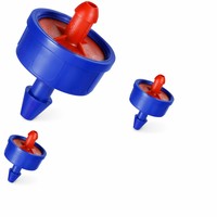 Kit d'irrigation goutte à goutte pour jardin : Émetteur réglable en plastique à barbelures, connecteur de tube de 1/4 pouce avec contrôle du débit