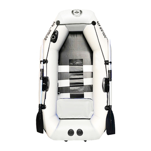 B175 Ensemble de bateaux pneumatiques de pêche à rames solaires marins en PVC de 0,7 mm, kayak <span class=keywords><strong>pour</strong></span> une personne, canoë, annexe avec <span class=keywords><strong>moteur</strong></span> à propulsion et <span class=keywords><strong>support</strong></span> - Product Image 4