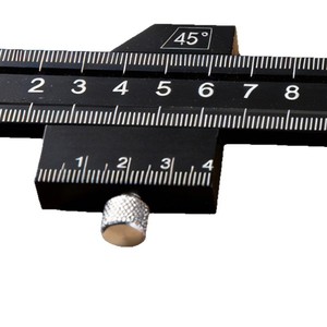 Regla de Aleación de Aluminio, Regla de Ángulo Móvil de 45 Grados, Herramienta de Medición para Trabajos en Madera - Product Image 1