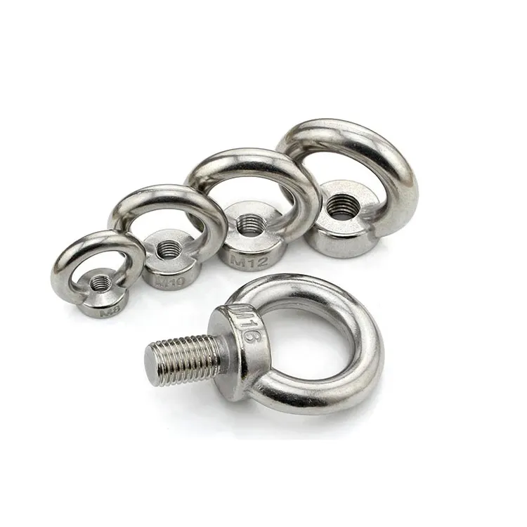 4.8/ 8.8/ 10.9/ 12.9 Rigging Hardware eyenut Stainless Steel Ring Shape Oval Hooking Threaded Lifting Eye Nut