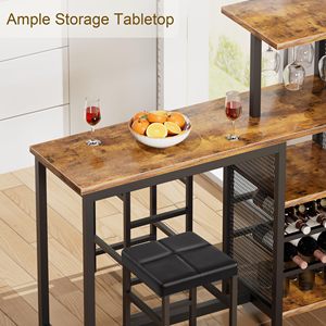 Cucina moderna tavolo da pranzo sedie in metallo legno tavolo da <span class=keywords><strong>Bar</strong></span> Set mobili per la casa minimalista 1 pezzo di ferro scatola di cartone rimovibile - Product Image 6