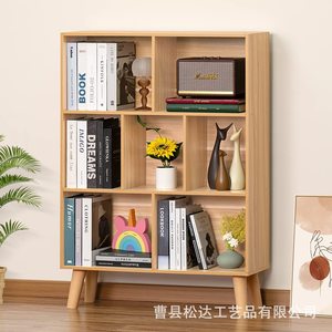 Estante de madera para guardar libros, estantería sencilla para sala de estar, estante de almacenamiento que ahorra espacio para apartamentos pequeños - Product Image 2