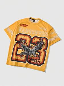 T-shirt décontracté personnalisé pour homme CYS 2026, style rétro urbain, en coton tricoté 230g, motif imprimé - Product Image 2