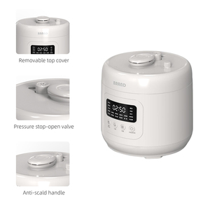 HY 900W Elektrischer Dampfgarer mit Hoher Leistung, 8 Voreingestellten Menüs, Digitaler Smarter Schnellkochtopf und Reiskocher - Product Image 5