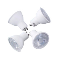 Coupe de lampe GU10 AC230V 7W lentille PC 38 degrés lumineux en aluminium revêtu de plastique projecteur LED affichage élevé Ra>80