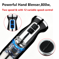 Mixeur Plongeant en Acier Inoxydable OEM Personnalisé 1000W Qualité Commerciale Acier Inoxydable 304 de Qualité Alimentaire