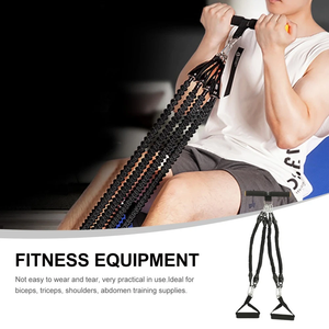 Cuerda Elástica Desmontable <span class=keywords><strong>de</strong></span> 4 Tubos para Gimnasio en Casa, Yoga, Pedal Multifuncional, Set <span class=keywords><strong>de</strong></span> Bandas <span class=keywords><strong>de</strong></span> Resistencia para Ejercicios <span class=keywords><strong>Abdominales</strong></span> - Product Image 3