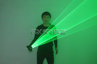 Gants au Laser rotatif pour boîte de nuit, accessoire pour couture, vert, tourbillon, canon Laser, DJ et LED