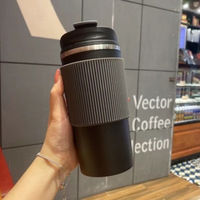 Mug isotherme en acier inoxydable à double paroi, isolé sous vide, sans BPA, anti-fuite, isolation de 6 à 12 heures, design américain